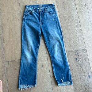 Mother Jeans- The Insider Crop Step Fray- size 27